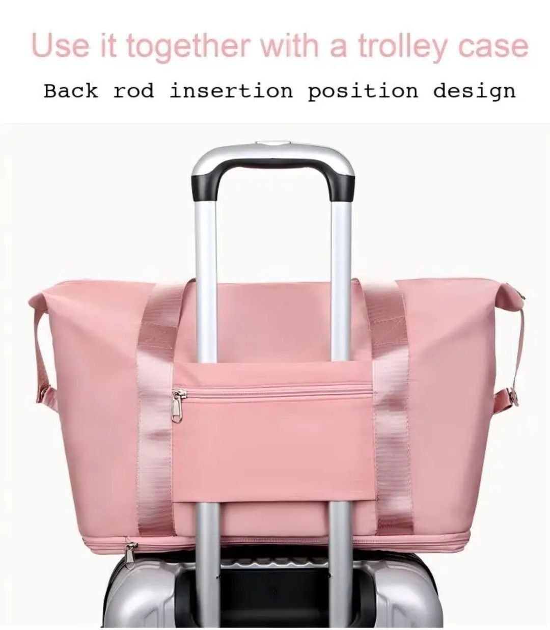 شنطة سفر ورياضية بحزام تثبيت على مقبض حقيبة السفر (Trolley Sleeve) - الصورة 4